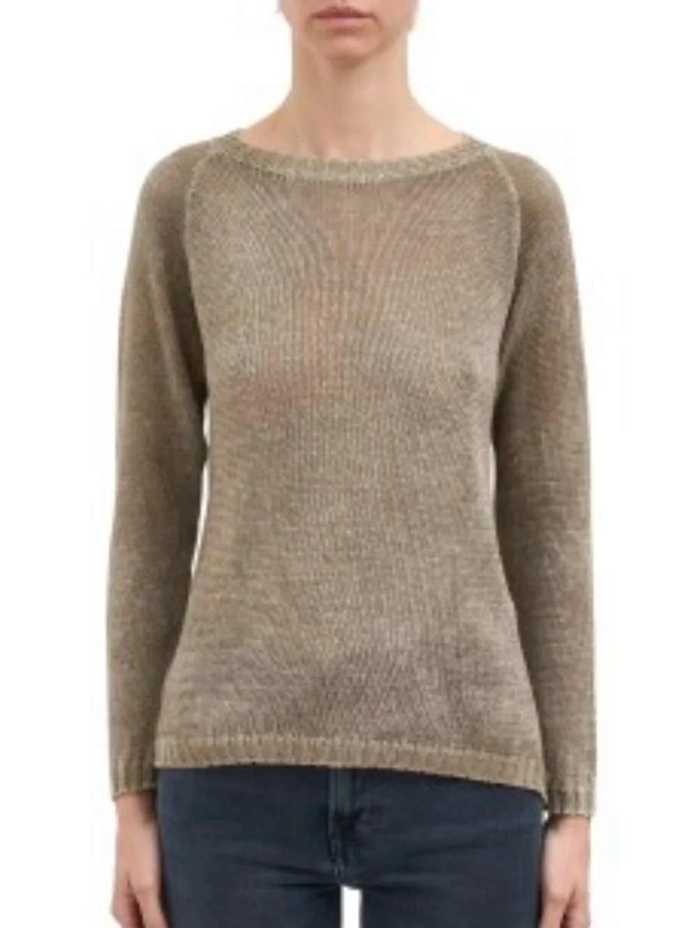 AVANT TOI Linen Sweater Tan Womens Size XS
